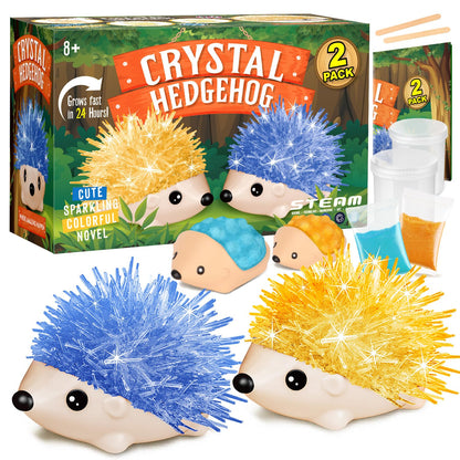 SparkleHog Crystal Science Kit - Dual Color Hedgehog Growth - - crystal grow kit