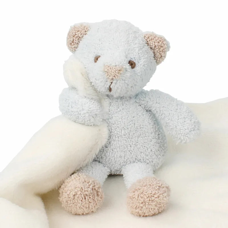 Newest Teddy Bear  Baby Soft Toy Blankets Security Baby Blanket With Plush Toy