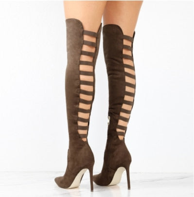 High Boots Winter Shoes - - heeled boots