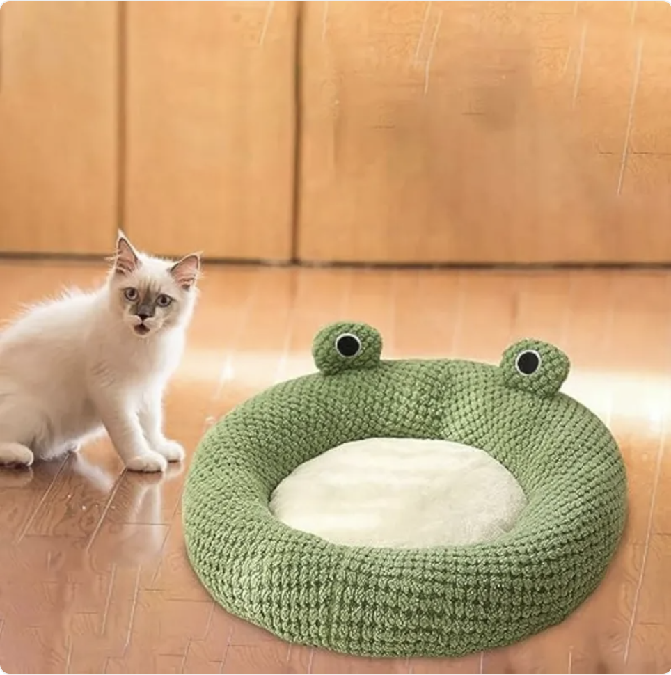 Frog-Shaped Pet Bed - - Pet bed