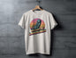 Raised on Landlines Retro Style Phone Design T-Shirt - Heather Dust - T-Shirt