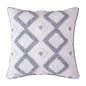 Cotton Macrame Pillow Case Woven Tufted Throw Pillow Cover With Tassel Dark Grey white