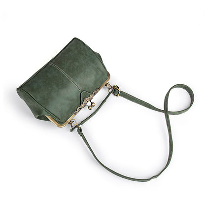Matte Leather Womens Shoulder Bag - - shoulder bag