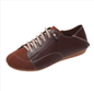 Womens Retro Round Toe Flat Shoes - Brown 40 - shoes