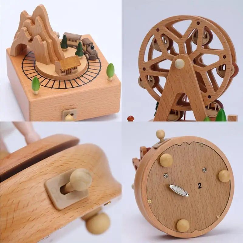 Wind Up Musical Box Wooden Music Box Wood Crafts