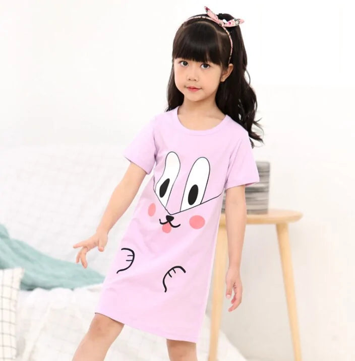 Summer Girls Nightgown Pajamas - Kia Day Design
