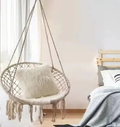 Cradle Chair Outdoor Tassel Hanging Basket Swing Nordic Kia Day Design