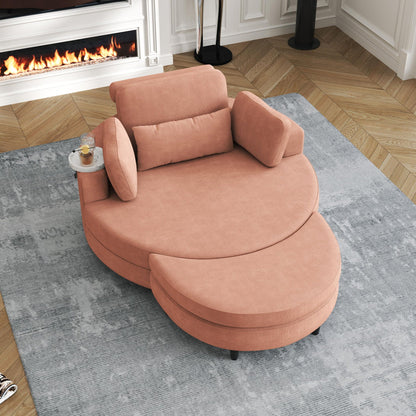 Sofa With Two Throw Pillows And A Waist Pillow With An Extra Tray For Comfortable Seating In Small Apartment Bedrooms- Unique Piece Furniture- {{Product type}}