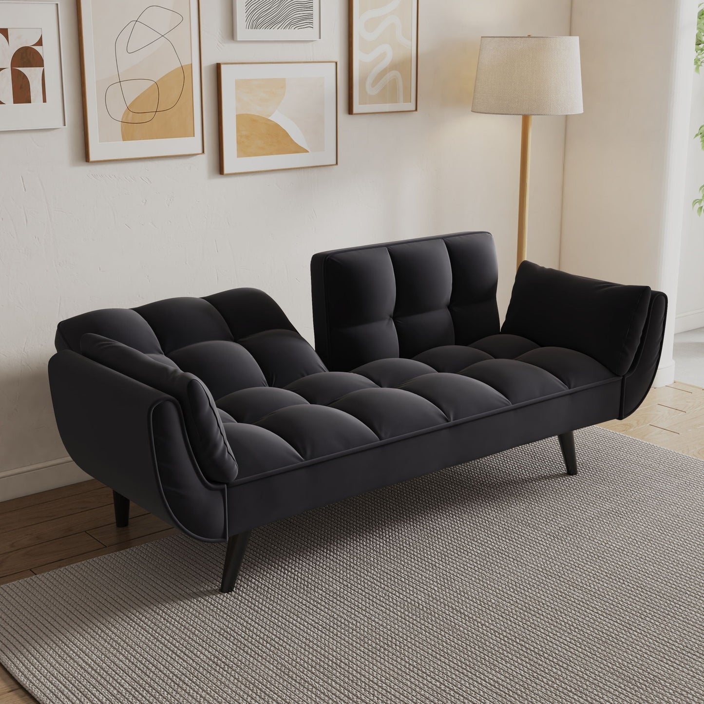 Sofa Soft Two Armrests Throw Pillow Pillow Comfortable Fit Apartment Bedroom Small Space- Unique Piece Furniture- {{Product type}}