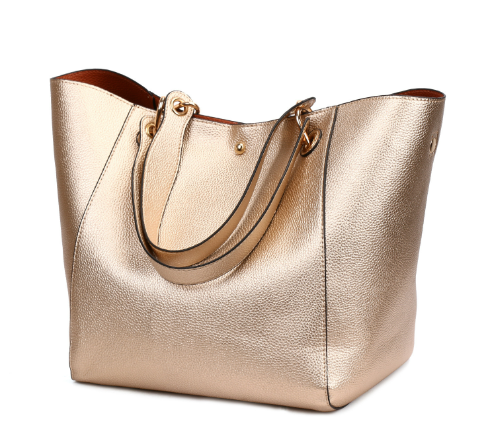 Vintage Womens Bucket Handbag Set - - handbag