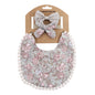 Floral Baby Bib & Headband Combo - DP021 13 - bib set
