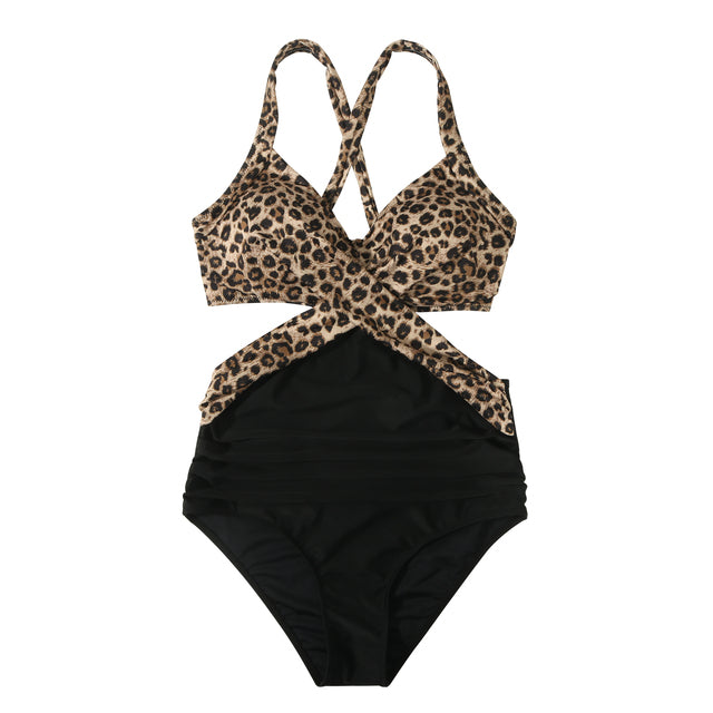 Chic Halter Monokini Beachwear for Women - B4618BP L - swimwear