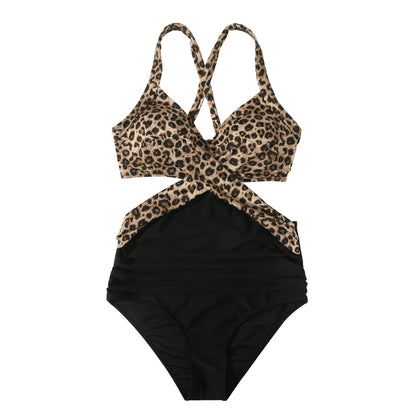 Chic Halter Monokini Beachwear for Women - B4618BP L - swimwear