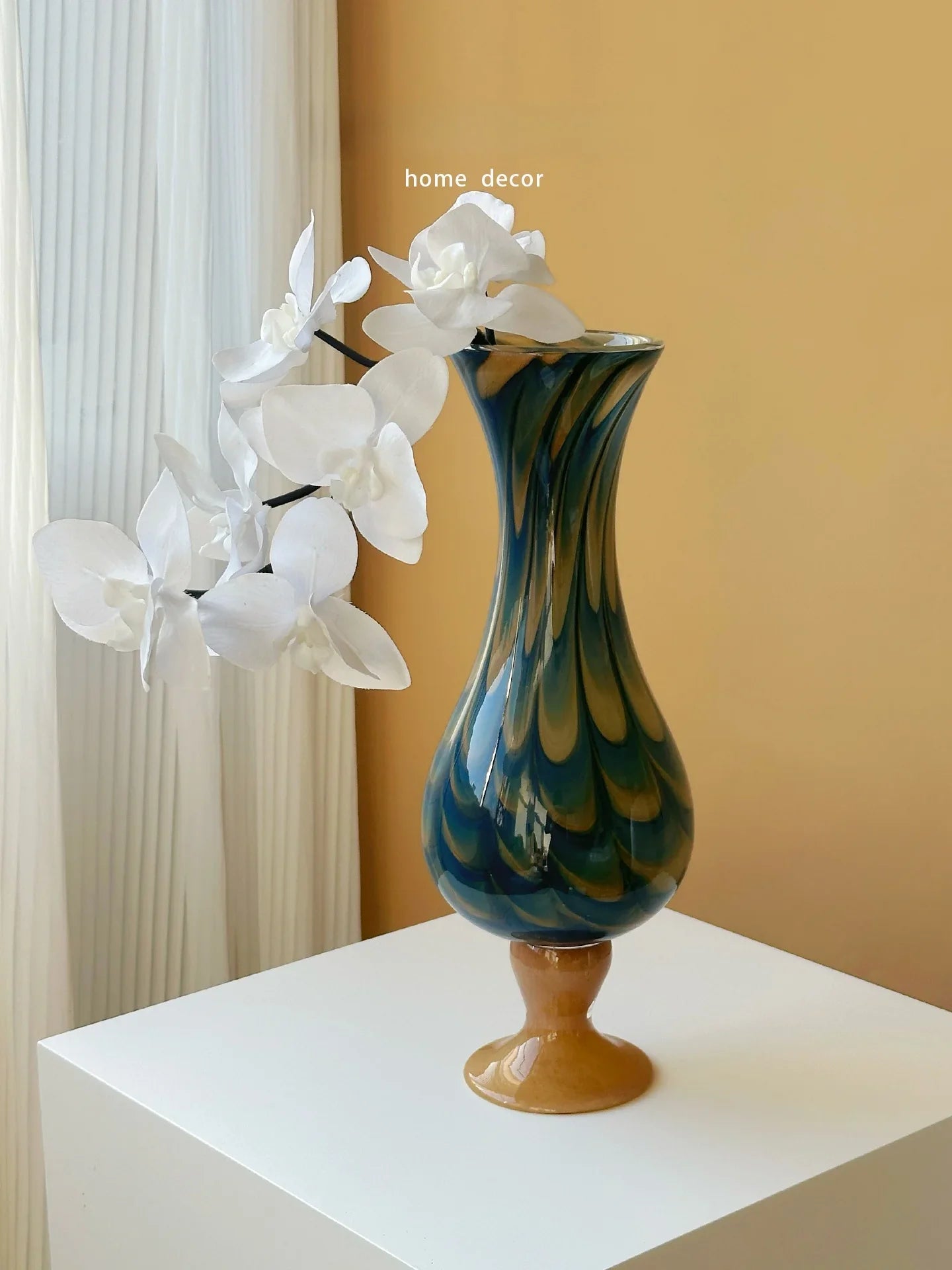 Luxury New Chinese Style Retro Glass Vase - - Vases