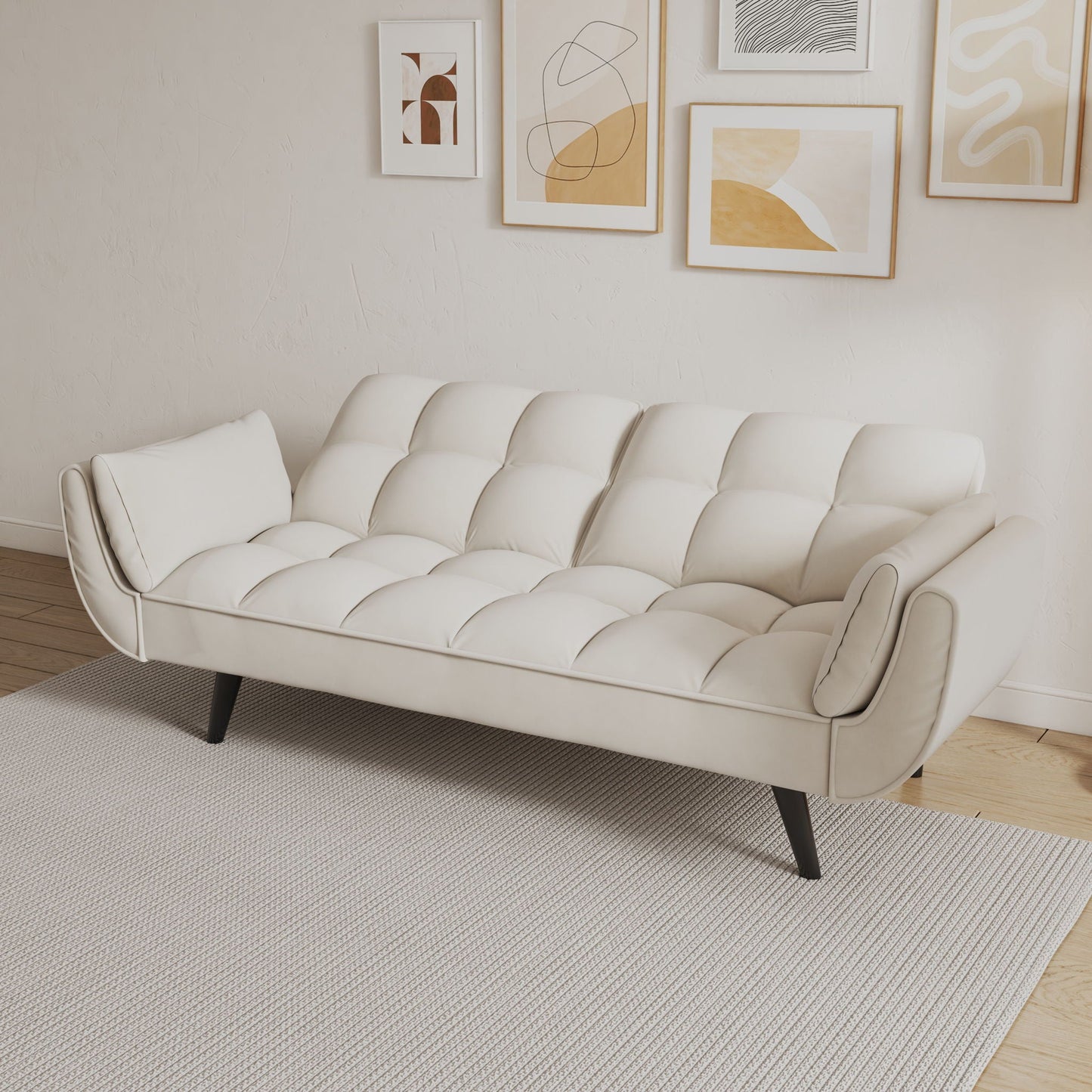 Sofa Soft Two Armrests Throw Pillow Pillow Comfortable Fit Apartment Bedroom Small Space- Unique Piece Furniture- {{Product type}}
