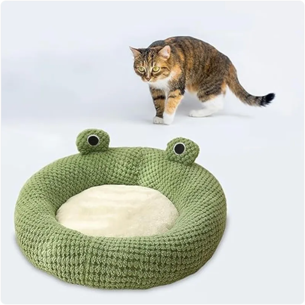 Frog-Shaped Pet Bed - - Pet bed