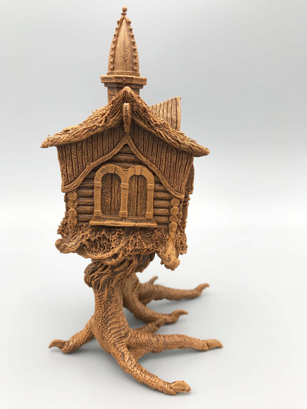 Baba Yaga Hut Statue, Hand Painted Resin Sculpture | Russian Folklore Figurine | Witch House Statue | Fantasy Art for Gothic Home Decor - -