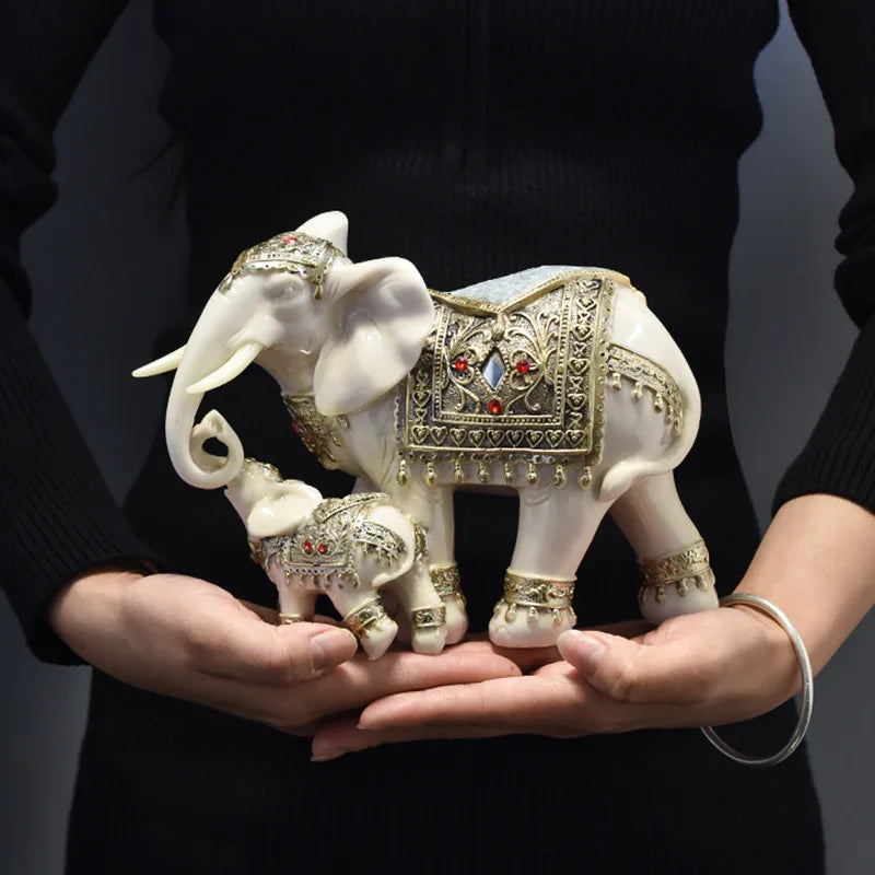 Home Decor Design Elephant Ceramic Animal Figure Statue