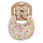 Floral Baby Bib & Headband Combo - DP021 10 - bib set