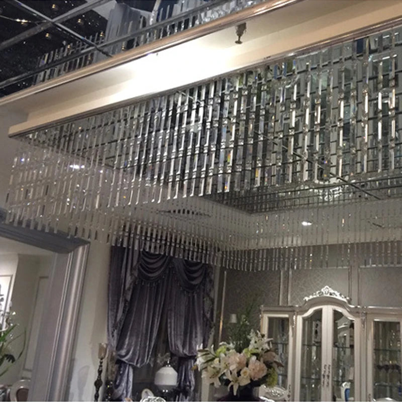 1Meter Glass Crystal Triangle Prism Bead Curtain