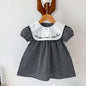 Baby Sleeveless Princess Dress white black