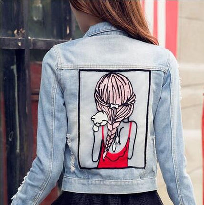 Short Denim Jacket - - jacket