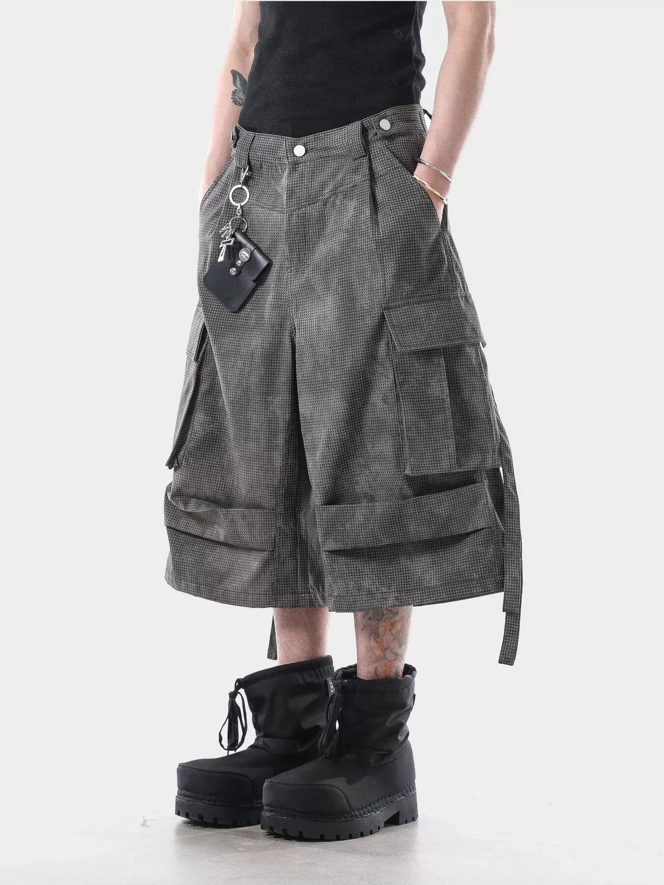Men's Vintage Washed Cargo Shorts - -