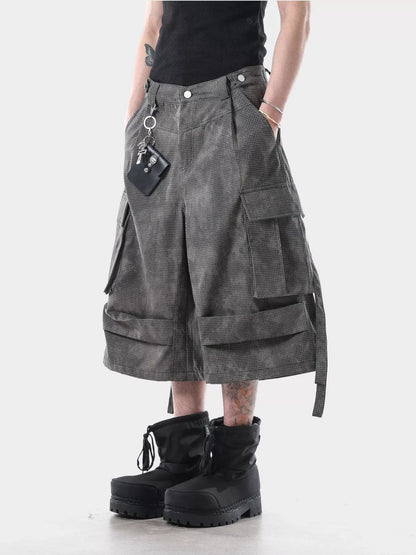 Men's Vintage Washed Cargo Shorts - -