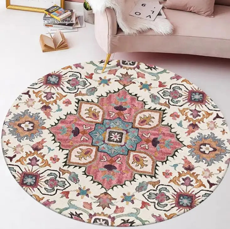 Circular Floor Rugs Decorative Hanging Basket Round Carpet