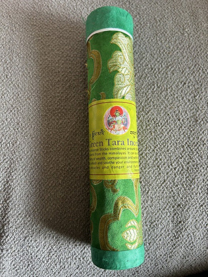 Authentic Nepal Handmade Herbal Incense Sticks (Tibetan Style) - Green Tara (Activity) - Altar and Meditation Tools