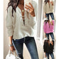 Casual Women's Sweatshirt - Beige - Women's Fashion - Women's Clothing - Sweaters