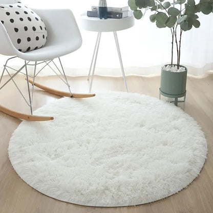 Simple Round Thickened Carpet - Kia Day Design
