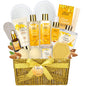 Bath & Body Gift Set Luxury Home Spa Bath Gift Basket Honey Almond Scented Bath Set Pamper Gifts for Women & Teens 15 Pcs Relaxing Home Spa Kit with Bubble Bath Bath Salts Body Lotion