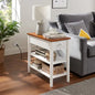 White 2-Tone Coffee Table with USB Charging Port - Kia Day Design