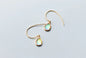 Sterling Silver Waterdrop Gradient Glass Earrings - Kia Day Design