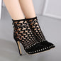 2018 Fall Women's Studded Ankle Boots & Heels Kia Day Design