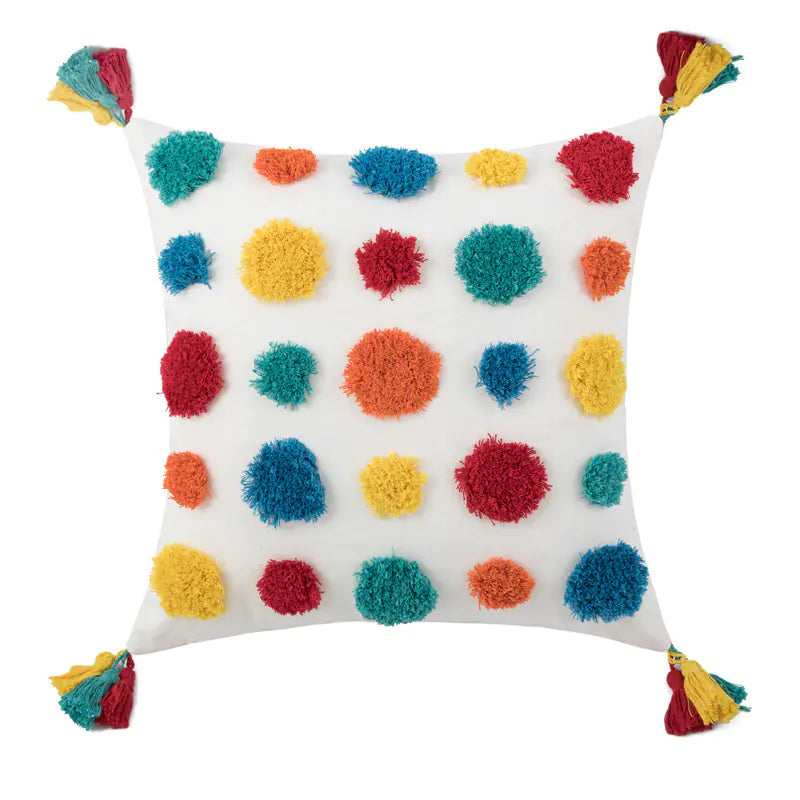 Rainbow Pattern Throw Pillow Cover - Kia Day Design