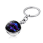 Zodiac Gemstone Double-Sided Glass Keychain - Sagittarius - keychain