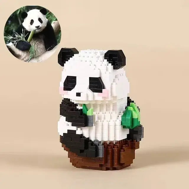 Cute Panda Series Building Block Toys