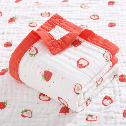 Cotton 6-Layer Unicorn Baby Swaddle Blanket - - blanket