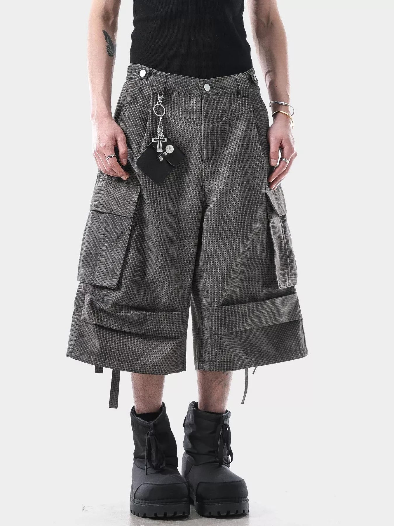 Men's Vintage Washed Cargo Shorts - -