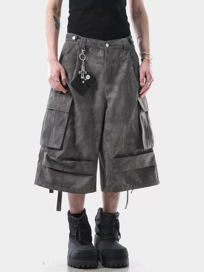 Men's Vintage Washed Cargo Shorts - -