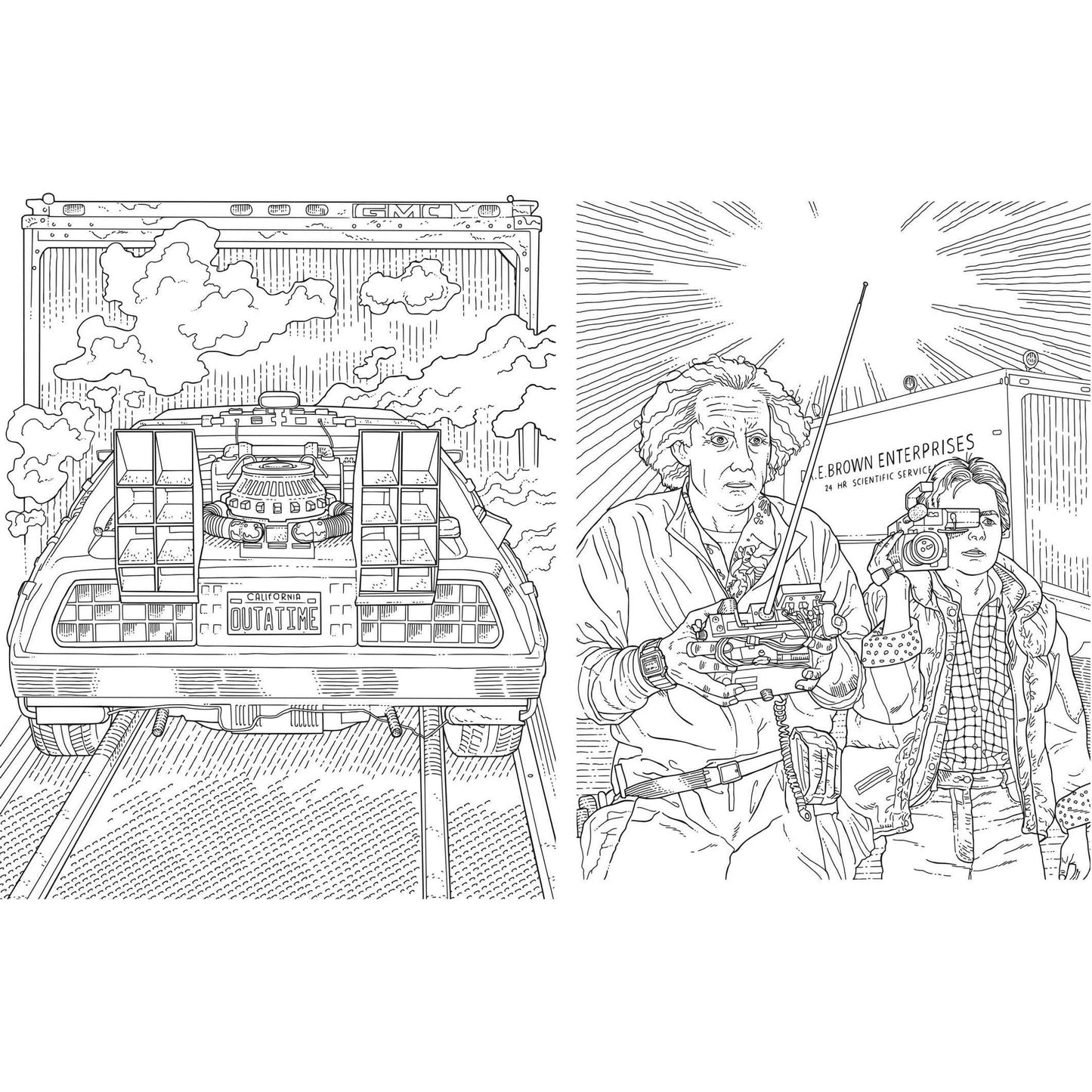 Back to the Future: The Official Coloring Book [2023]- Back to the Future™- {{Product type}}