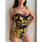 Backless Monokini - Multiple Options - Gold -