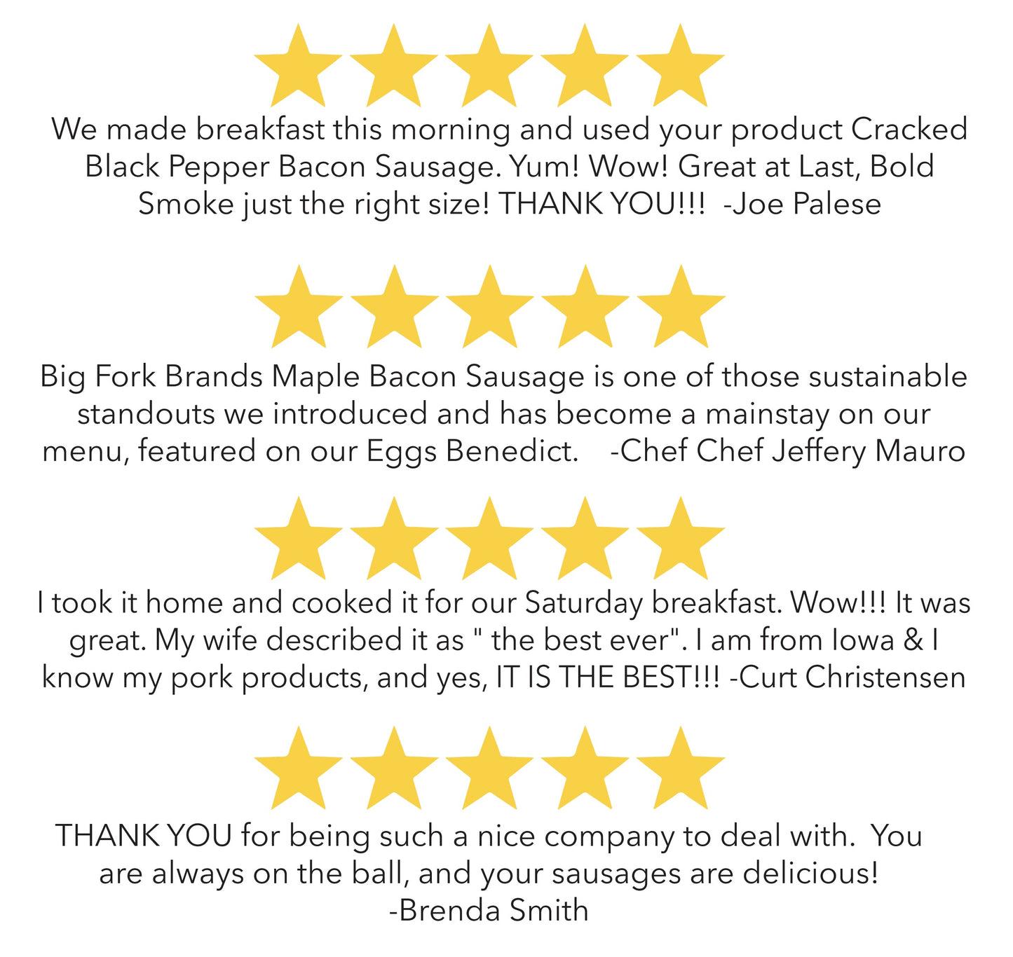 The Bacon Sausage Collection - All Five Flavors - - Encased Meats