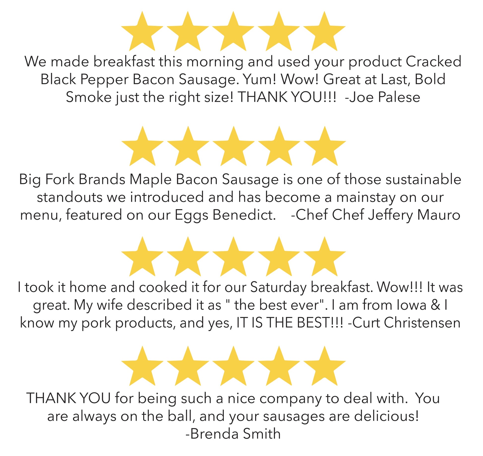 The Bacon Sausage Collection - All Five Flavors - - Encased Meats