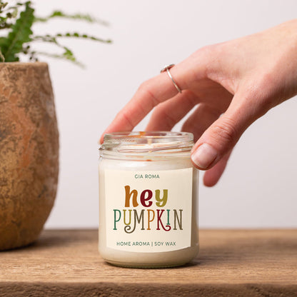Baked Pumpkin Pie Candle With Gold Lid - - candle