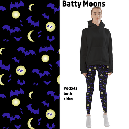 Batty Moon Leggings with Pockets - 2X-4X = TC - Apparel