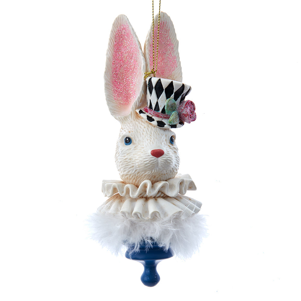 Alice In Wonderland Hat Ornament - White Rabbit - Default Title - Christmas >> Ornaments >> Licensed