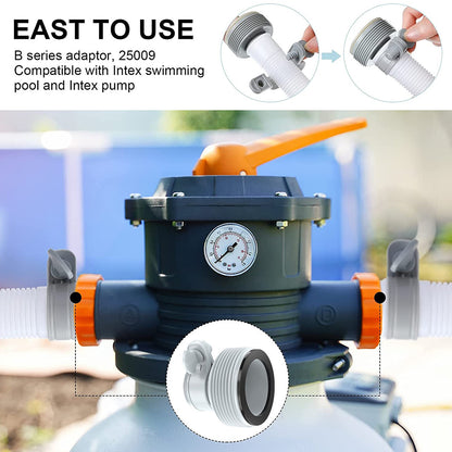 Garden Hose Conversion Adapter for Intex Pool Fittings - - pool hose connector